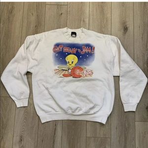Space Jam Looney Tunes Sweatshirt Tweety Bird